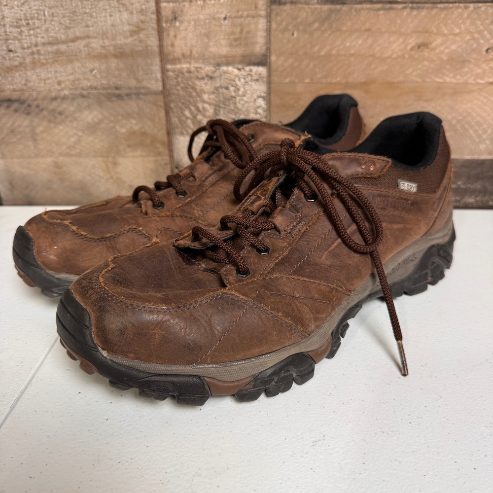 Merrell Hiking Shoes Mens 11.5 Brown Moab Adventure Lunar Leather J91825